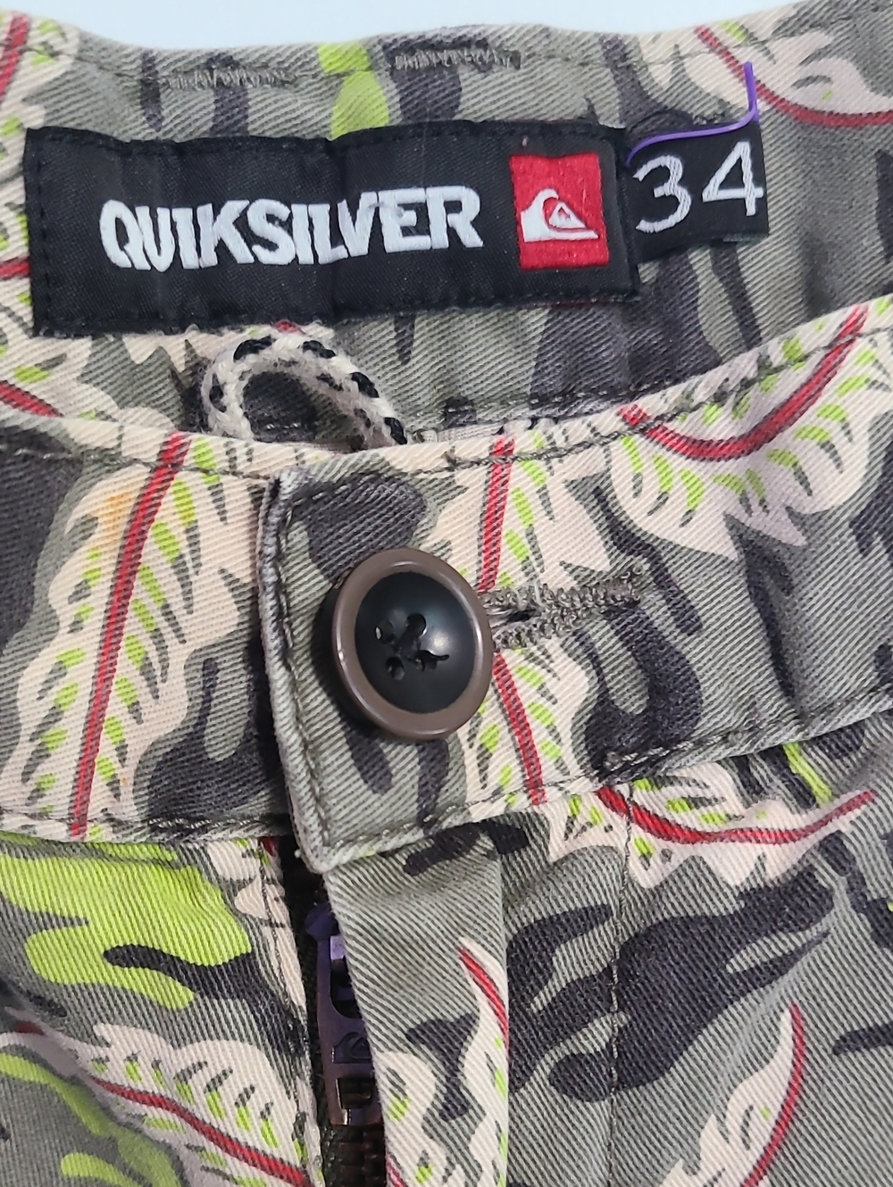 Quiksilver Tropical Camo Palm Print Shorts - Picture 3 of 4